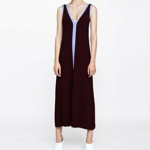 Zara purple ribbed sleeveless maxi dress!